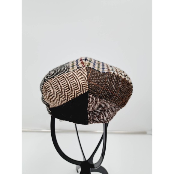 NWOT Baby Rattle Mixed Plaid Herringbone Newsboy cap 12-24 Months - Picture 4 of 9